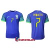 Virallinen Fanipaita Brasilia Lucas Paqueta 7 Vieraspelipaita MM-Kisat 2022 - Miesten